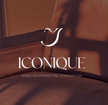 Identité de marque et identité visuelle pour Iconique, boutique d'ameublement de luxe à La Baule