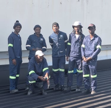 Environmental Pro Construction Team, Bloemfontein roof project