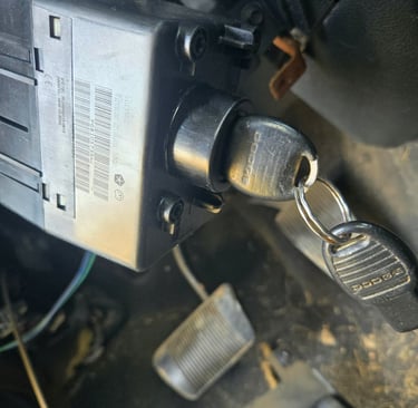 Close up of fixed car ignition representing Local Locksmith of Burnsville ignition repair services