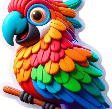 Kolorowa papuga