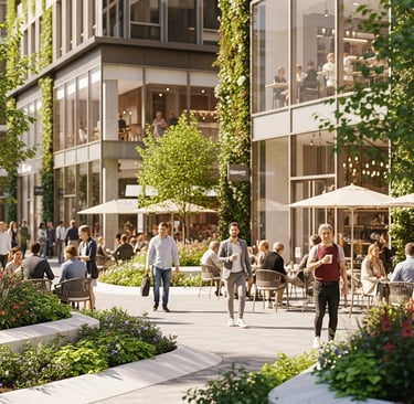 These are designed to encourage pedestrian and cyclist activity.