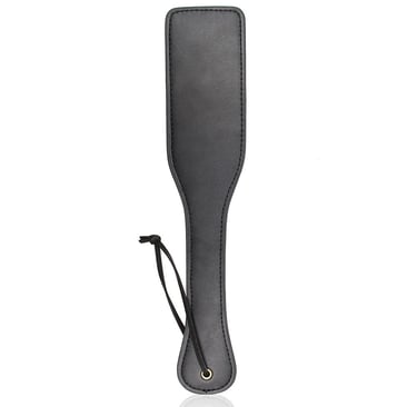 a faux leather paddle for bdsm play