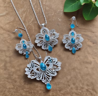 beaded blue bracelets