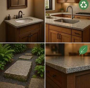 Reuse of left our granites