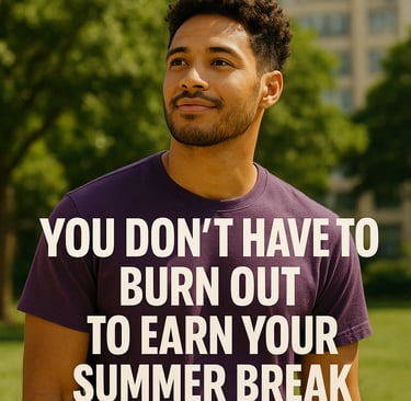 a man with a purple shirt and a quote about how to burn out