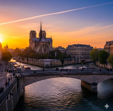 Guided tours notre dame paris during sunset