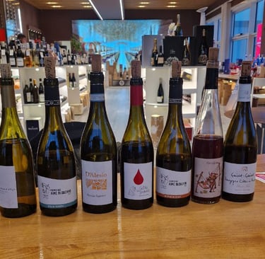 Selezione vino biologico francese italiano per enoteca ristorante in Toscana. 