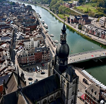 Dinant et sa valée vue de la Citadelle