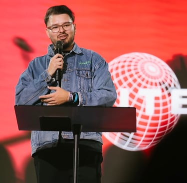 a man giving a speech