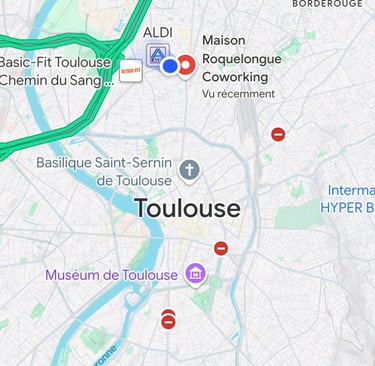 photo d'une carte expliquant ma localisation