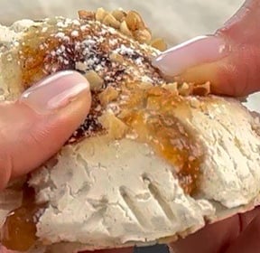 Sweet focaccia - Soft sweet focaccia filled with fig jam