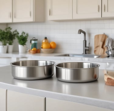 Stainless Steel Pet Bowls | Clean AF Pets safe feeding essential