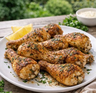 crispy baked chicken drumsticks