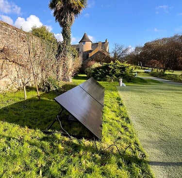 Panneau solaire bifacial de 605 Wc pour production d’énergie renouvelable