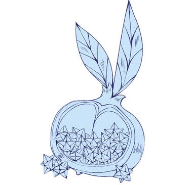 Carte grenade étoilée