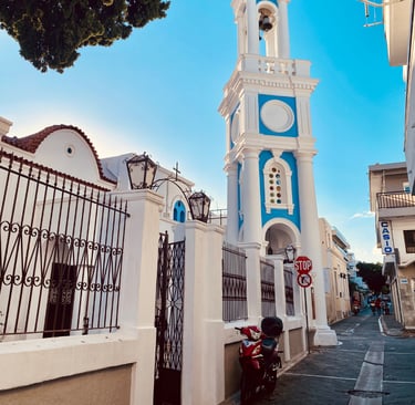 a clock tower with a clock on it