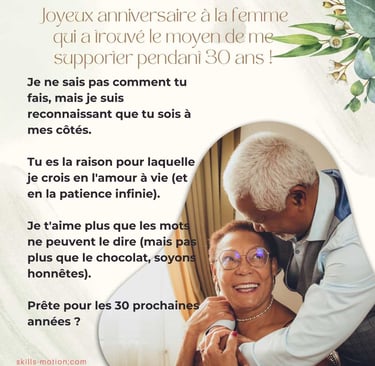 belle carte anniversaire mariage 30 ans humoristique gratuite