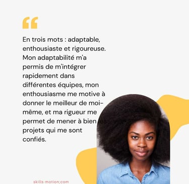 Comment se décrire en 3 mots dans un entretien