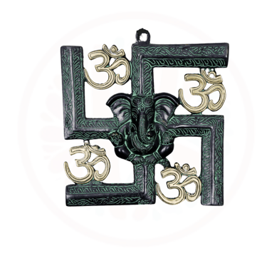 a metal cross with a picture of a religious symbol