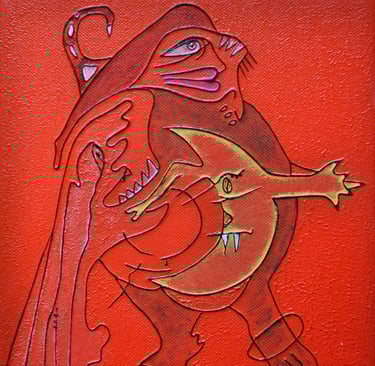 Trilogy, the second small canvas in the three Wise Men, by Kristina Lee