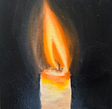 Flicker and Glow (painting) Kylee Nicole Smith