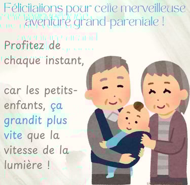 felicitations de naissance grands-parents humour