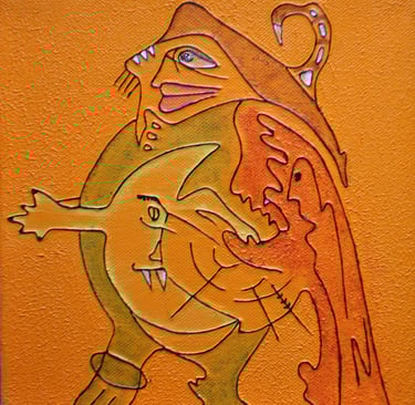 Trilogy, the first small canvas in the three Wise Men, by Kristina Lee