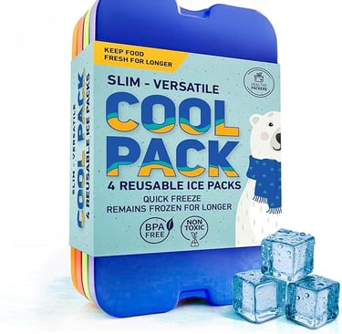 Slim reusable ice packs