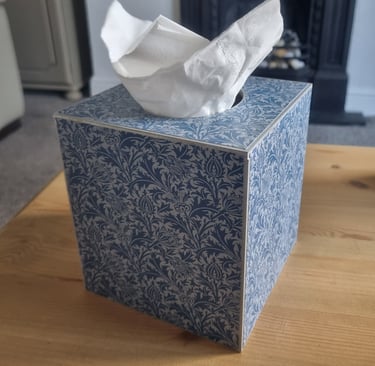 Decoupaged Tissue Box Covers