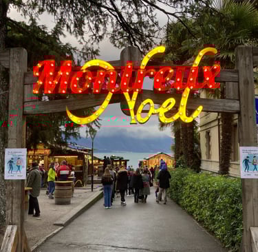 Entrance to Montreux Christmas Markets
