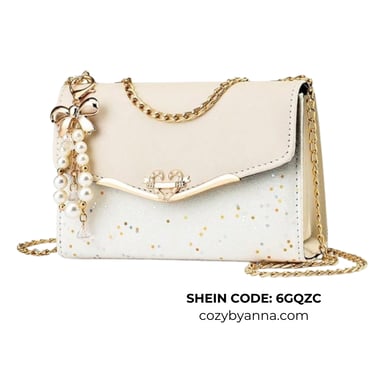 Classic Shein retro bag styled with fall outfit.