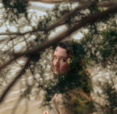 Cinematic Film portrait of model in Fauquier County, Midland Virginia