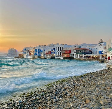 Le petit quartier de Little Venice à Mykonos