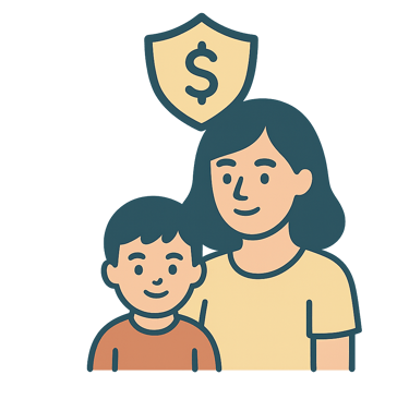 mãe com criança cliente life planner Prudential de seguro de vida