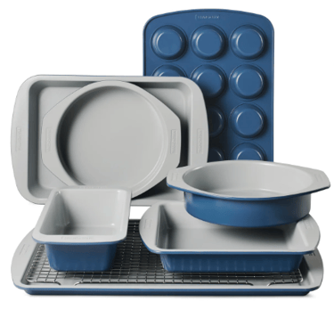 Tramontina Rise Ceramic Bakeware with PFAS-free nonstick coating, non-toxic ceramic bakeware