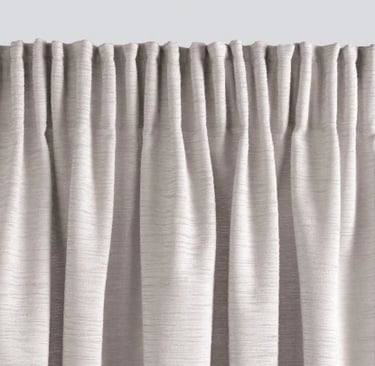 Tête de rideau froncée en continue