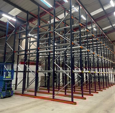 Drive-in racking for maximised storage