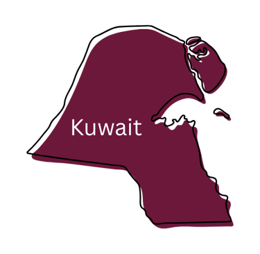 Map of Kuwait