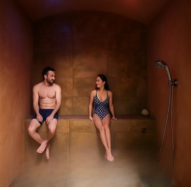 Hammam privatif en vapeur chaude chez Energy Terre Happy à Lherm