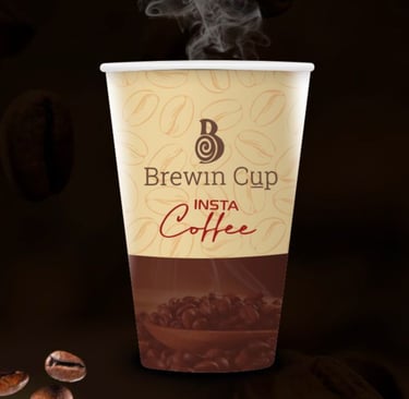 3 in 1 instant coffee in a cup