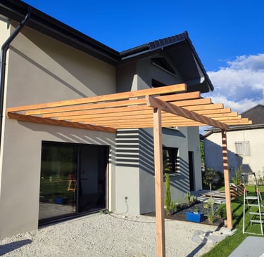 Débit sur liste en Douglas - Pergola en Douglas