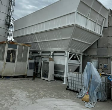 Sabbiatura, verniciatura Tramoggia