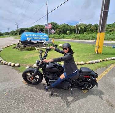 Harley chick on guam