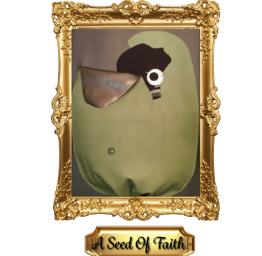 A Seed of faith, Handcrafted artwork symbolizing spiritual growth and faith