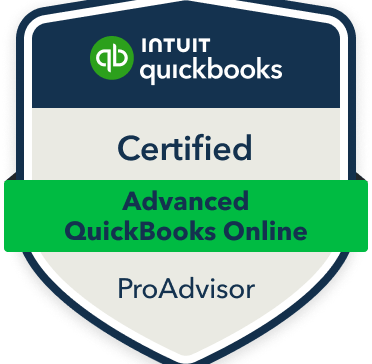 QuickBooks Online Advanced ProAdvisor certification badge, indicating expertise QuickBooks Online