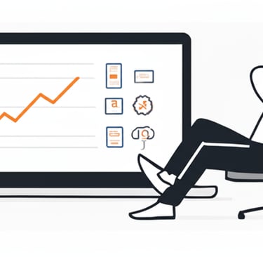 a man sitting in a chair with a laptop and a laptop