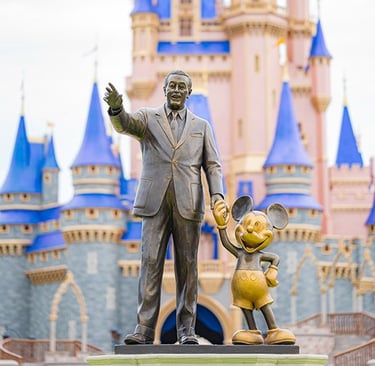 The Partners Statue inside Disney's Magic Kingdom® Park, at Walt Disney World®.