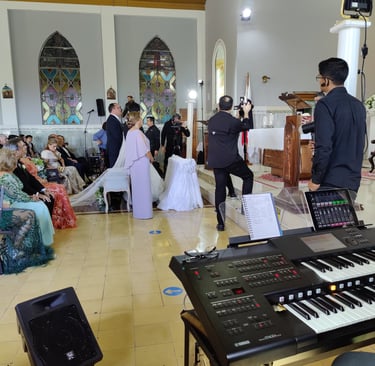 boda en la iglesia central de boquete