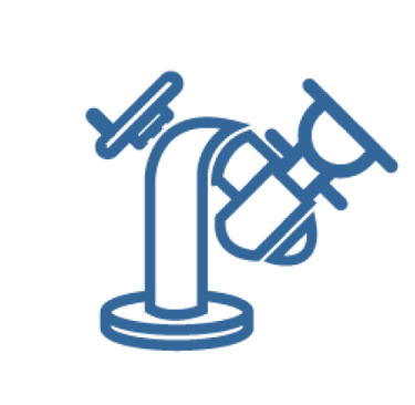 Canhões e monitores