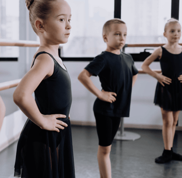Children participating in a ballet summer camp in Calgary